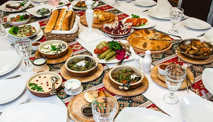 Фото Блюда кавказской кухни ресторан царские конюшни