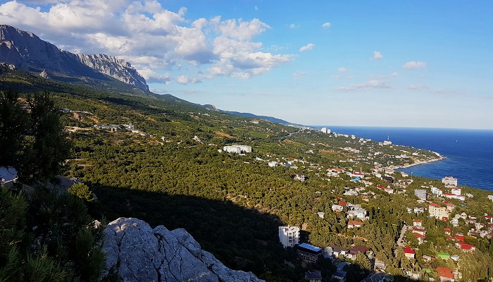 Вид на Симеиз с горы Кошка Крым