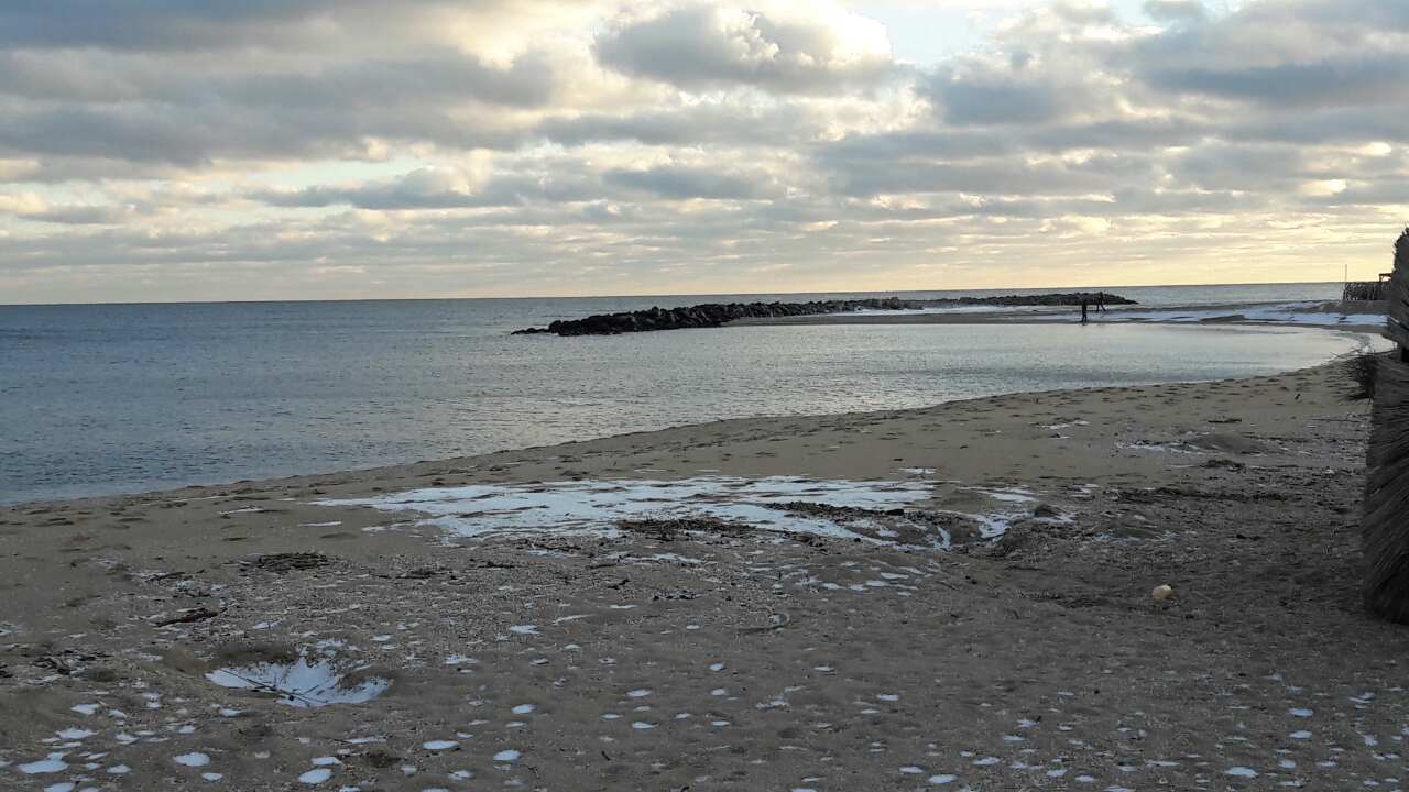 фото зимнее море Крым