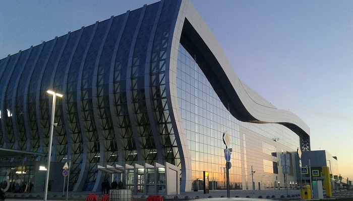 Фасад нового аэропорта Симферополь