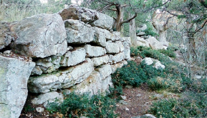 Фото Остатки крепостной стены Харакса