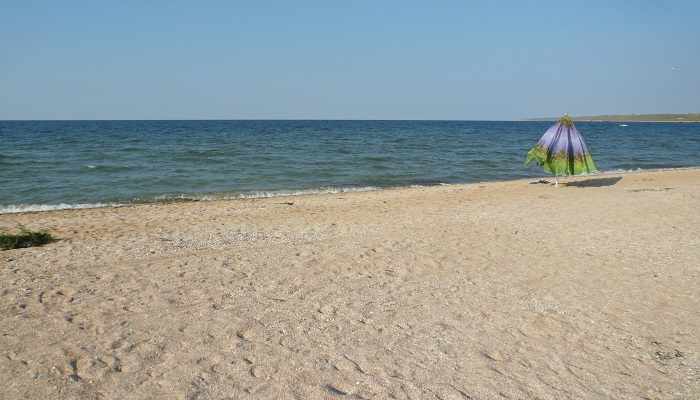 Пляж кемпинга Солнышко на Азовском море