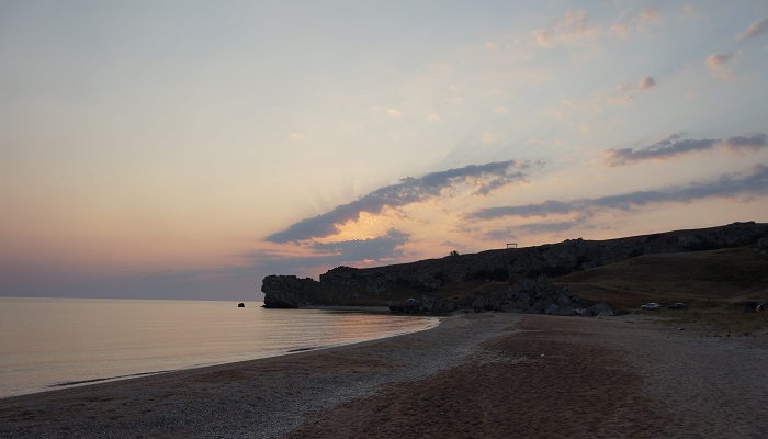Спокойное море Генеральские пляжи в Крыму