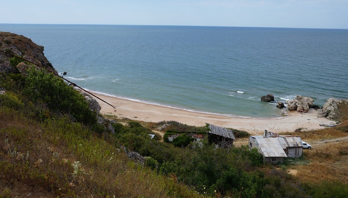 Стоянка рыбаков Генеральские пляжи в Крыму