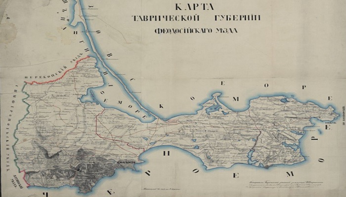 Карта Феодосийского уезда Таврической губернии